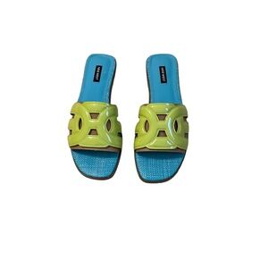 NWOT Nine West Geena Flat Slide Sandals, Size‎ 11M